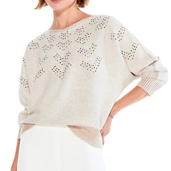 Nic+Zoe
Constellation Relaxed-Fit Rhinestone Embellished Sweater, M - Picture 1 of 5